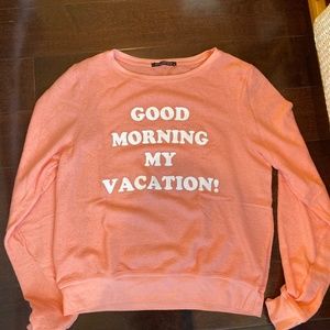Pink Wildfox pullover size S